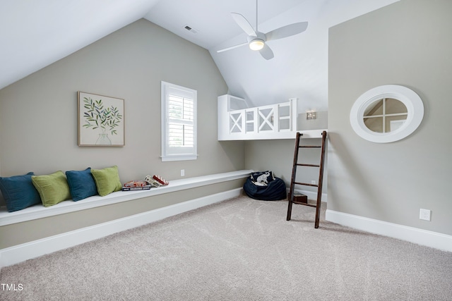 1013 Shasta Daisy Dr, Wake Forest, NC 27587 - carpeted bedroom with vaulted ceiling and baseboards