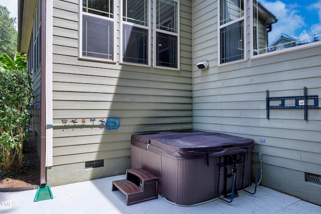 1013 Shasta Daisy Dr, Wake Forest, NC 27587 - view of patio / terrace with a hot tub