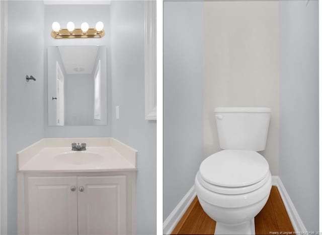 2505 Canford Ln, Fayetteville, NC 28304 - bathroom with vanity and wood finished floors