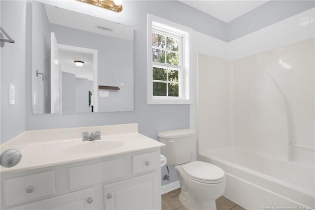 2505 Canford Ln, Fayetteville, NC 28304 - bathroom with vanity, tile patterned flooring, and tub / shower combination