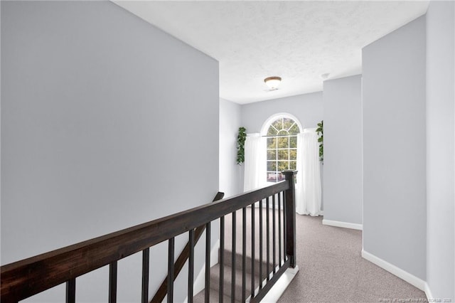 2505 Canford Ln, Fayetteville, NC 28304 - corridor with carpet floors and an upstairs landing