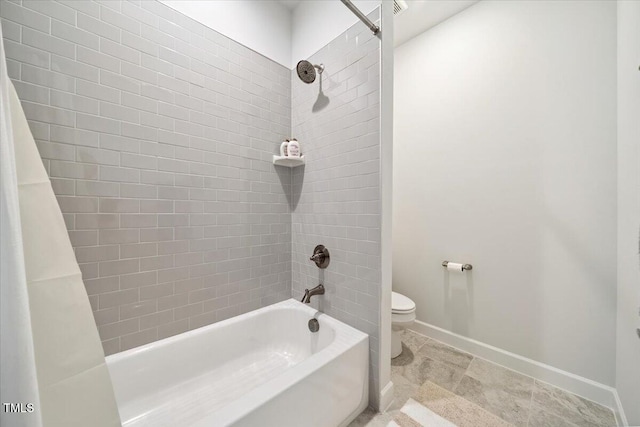 1848 Stagecoach Trl, Wendell, NC 27591 - full bathroom with toilet and shower / bath combination with curtain