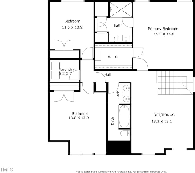 1848 Stagecoach Trl, Wendell, NC 27591 - view of floor plan / room layout
