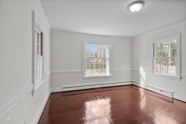 221 Whitfield St, Enfield, NC 27823 - unfurnished room with crown molding and wood finished floors