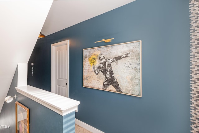2407 Cattail Pond Dr, Zebulon, NC 27597 - hallway with baseboards