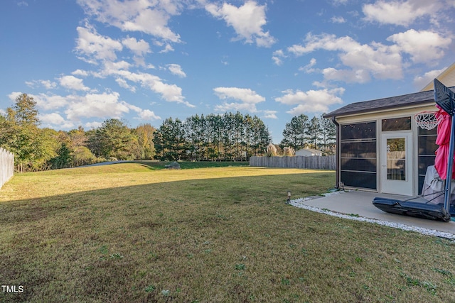2407 Cattail Pond Dr, Zebulon, NC 27597 - view of yard with a patio