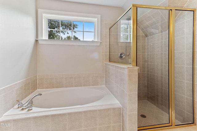 8508 Parlange Woods Ln, Wake Forest, NC 27587 - full bath featuring a garden tub and a shower stall