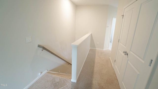 103 Liam St Unit 108, Clayton, NC 27520 - corridor with an upstairs landing and light colored carpet