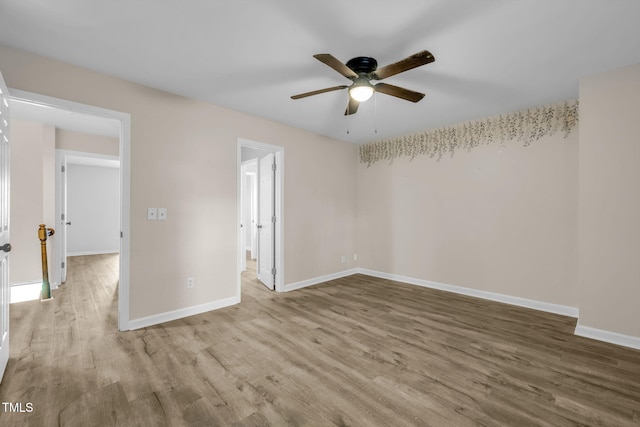 2233 Alpine Rd, Durham, NC 27707 - unfurnished room featuring a ceiling fan and wood finished floors