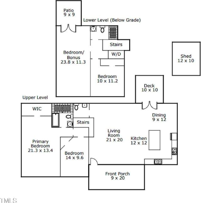 1316 Foxrun Dr, Raleigh, NC 27610 - view of floor plan / room layout