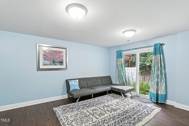 651 Berry Chase Way, Cary, NC 27519 - living area with baseboards and dark wood finished floors