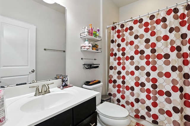 651 Berry Chase Way, Cary, NC 27519 - bathroom featuring vanity and a shower with curtain