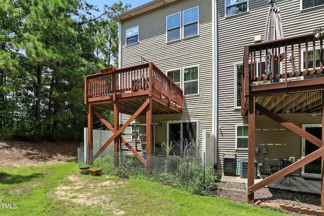 651 Berry Chase Way, Cary, NC 27519 - rear view of property featuring a deck and a patio