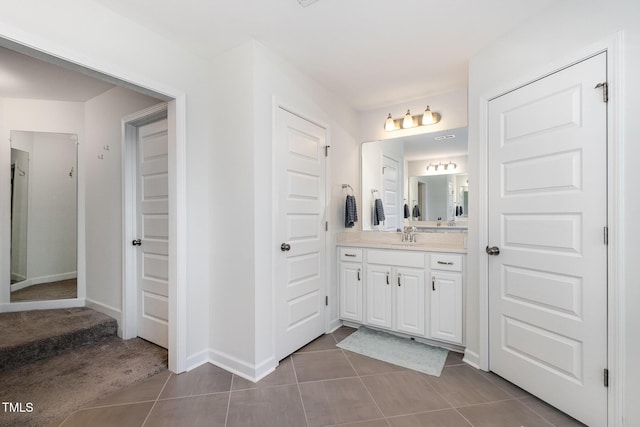 4611 Lazy Hollow Dr, Knightdale, NC 27545 - bathroom featuring vanity and tile patterned flooring