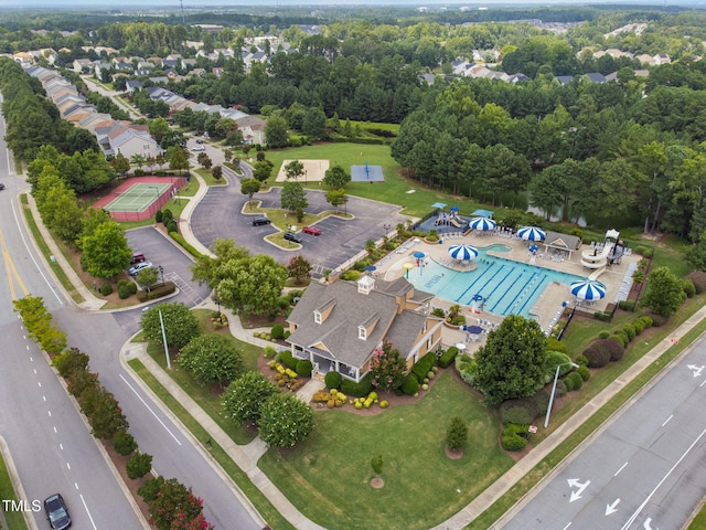 501 Tranquil Sound Dr, Cary, NC 27519 - view of property location with a pool