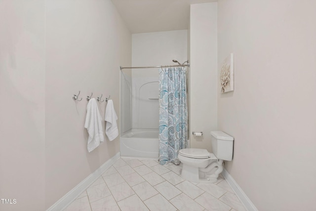 501 Tranquil Sound Dr, Cary, NC 27519 - full bath with shower / bathtub combination with curtain and tile patterned flooring
