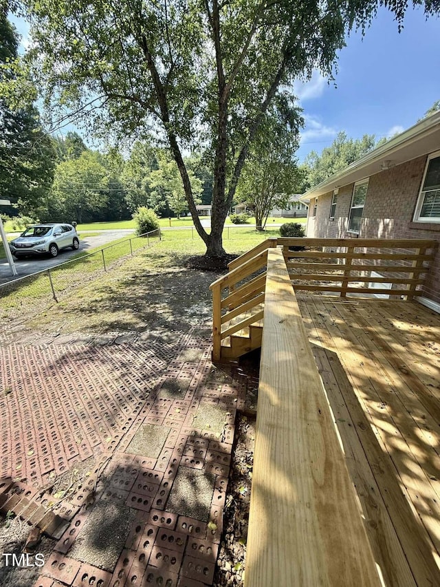 41 Lakewood Dr, Roxboro, NC 27573 - view of wooden terrace