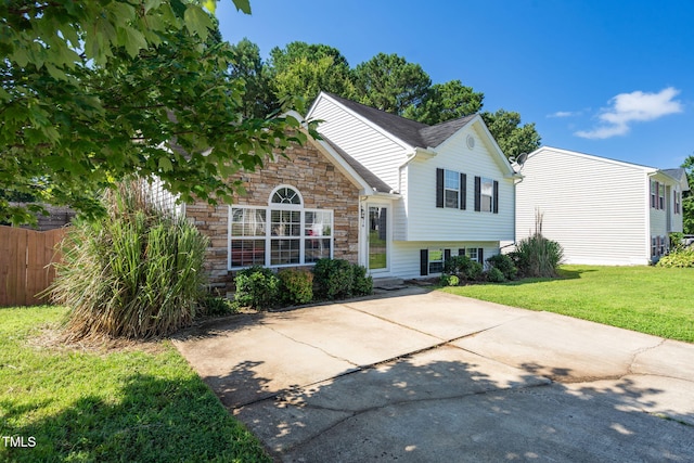 1814 Shiva Ct, Durham, NC 27703 - view of front of house with stone siding