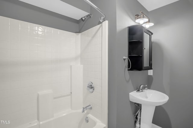 1814 Shiva Ct, Durham, NC 27703 - bathroom featuring shower / bathtub combination