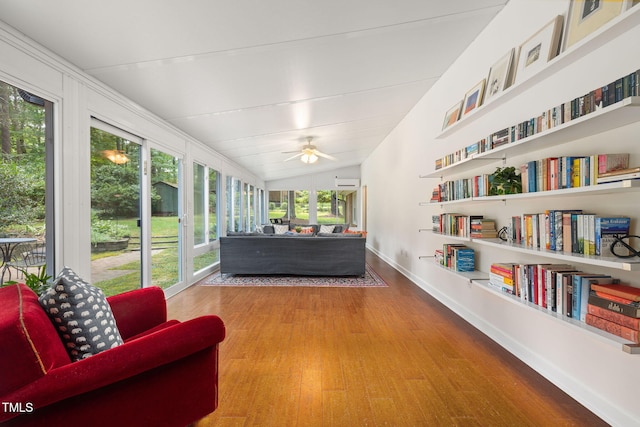 700 Tinkerbell Rd, Chapel Hill, NC 27517 - sunroom / solarium featuring wood finished floors and lofted ceiling