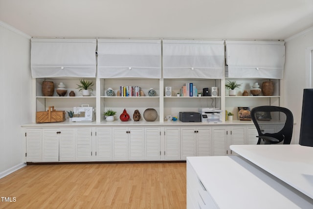 700 Tinkerbell Rd, Chapel Hill, NC 27517 - home office with light wood-type flooring