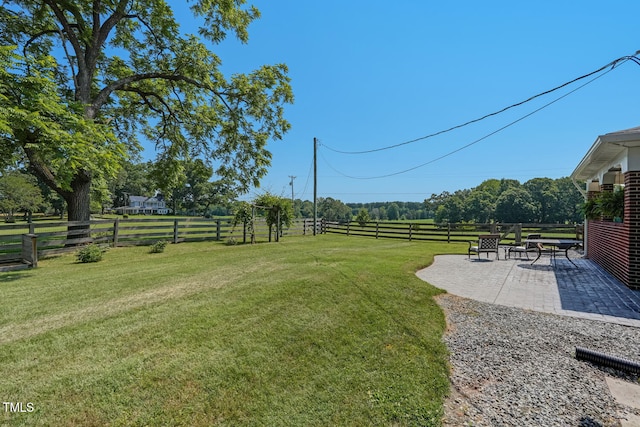10781 US-158, Reidsville, NC 27320 - view of yard featuring a patio area and a view of rural / pastoral area