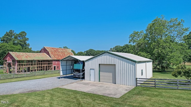 10781 US-158, Reidsville, NC 27320 - garage with a detached garage, gravel driveway, and a carport