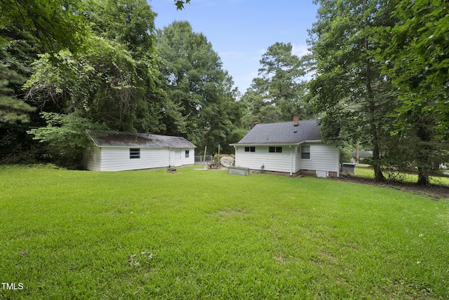 7 Meadowbrook Ave, Durham, NC 27712 - view of green lawn with an outdoor structure