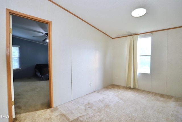 69 Laurel Meadows Ct, Burlington, NC 27217 - carpeted empty room featuring lofted ceiling and a ceiling fan