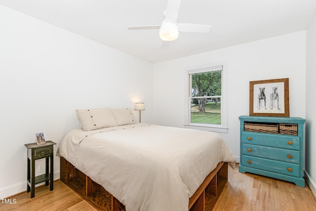 6025 Tarnhour Ct, Raleigh, NC 27612 - bedroom featuring light wood finished floors and ceiling fan