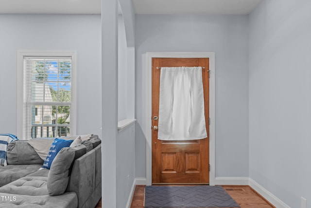 511 Scotts Ridge Trl, Apex, NC 27502 - foyer featuring wood finished floors and baseboards