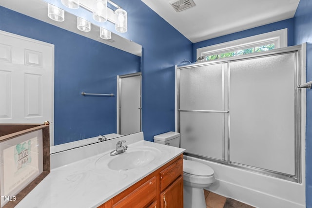 511 Scotts Ridge Trl, Apex, NC 27502 - bathroom with vanity, shower / bath combination with glass door, and tile patterned floors