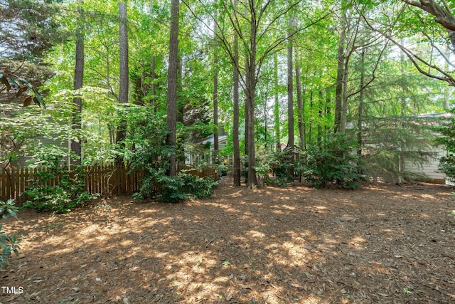 511 Scotts Ridge Trl, Apex, NC 27502 - view of yard with a forest view