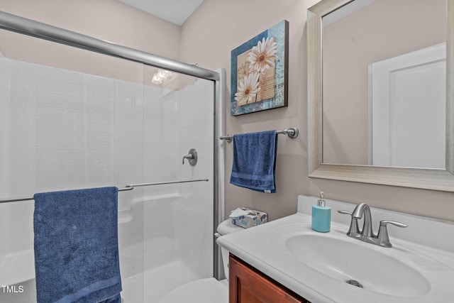 1950 Firenza Dr, Apex, NC 27502 - full bathroom featuring a stall shower and vanity