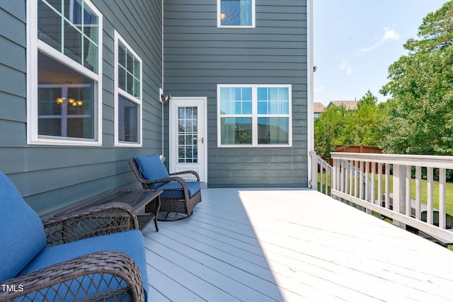 1950 Firenza Dr, Apex, NC 27502 - view of wooden deck