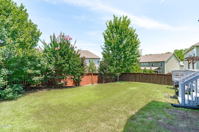 1950 Firenza Dr, Apex, NC 27502 - fenced backyard featuring a residential view