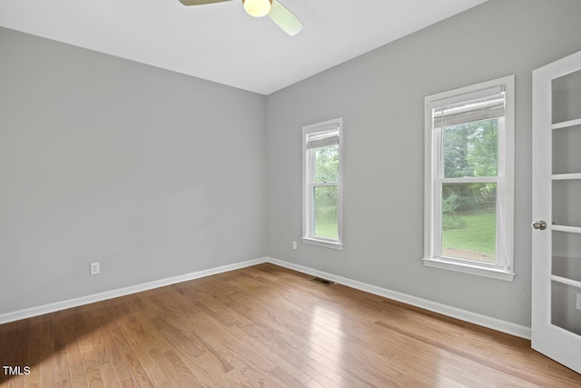 3104 Braywood Ct, Apex, NC 27539 - spare room with wood finished floors and ceiling fan
