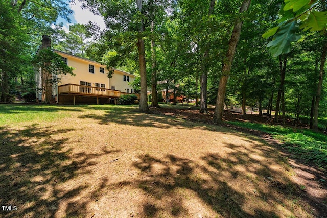 2330 Thunder Rd, Durham, NC 27712 - view of yard with a deck