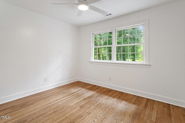 6311 Brandywine Rd, Raleigh, NC 27607 - unfurnished room featuring wood finished floors and a ceiling fan