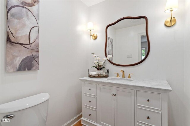6311 Brandywine Rd, Raleigh, NC 27607 - half bath with vanity and toilet