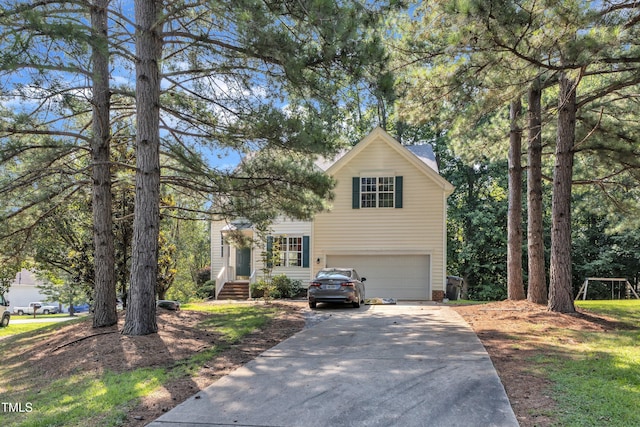 2114 Baycourt Trl, Hillsborough, NC 27278 - traditional-style home with an attached garage and concrete driveway