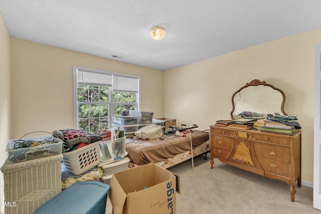 2114 Baycourt Trl, Hillsborough, NC 27278 - bedroom with light colored carpet and a textured ceiling