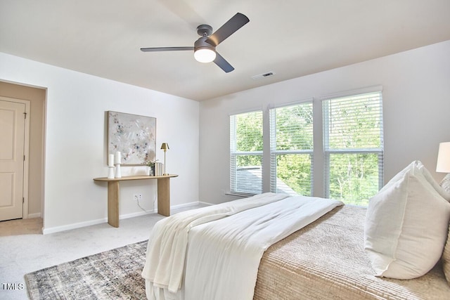 1004 Citadel Ave, Durham, NC 27713 - bedroom with carpet floors and ceiling fan