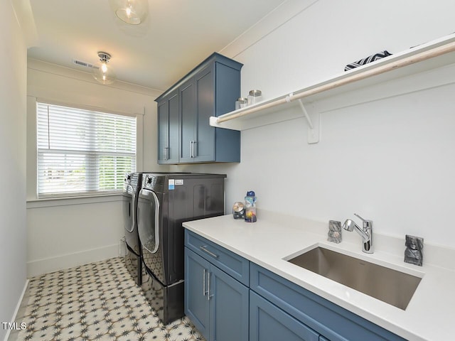 3666 Jordan Estates Way, New Hill, NC 27562 - laundry area featuring washer and clothes dryer, cabinet space, and light flooring