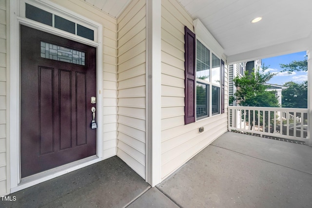 316 Rapport Dr, Cary, NC 27519 - view of exterior entry with a porch