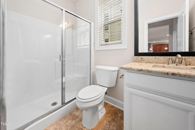 316 Rapport Dr, Cary, NC 27519 - bathroom featuring a stall shower and vanity