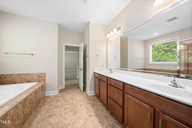 316 Rapport Dr, Cary, NC 27519 - bathroom featuring a bath and double vanity
