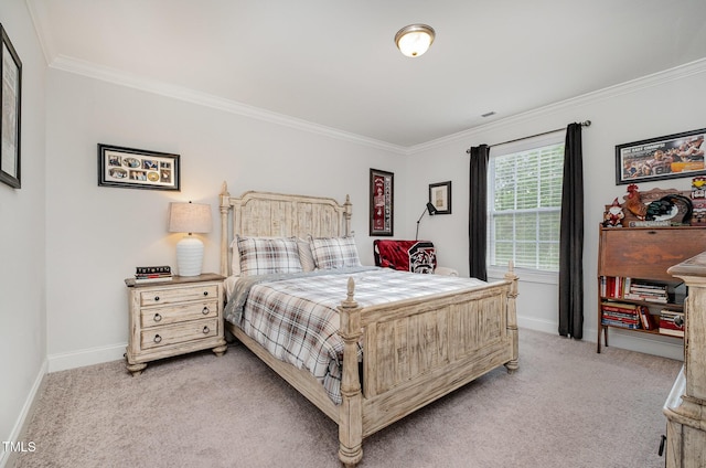 3082 Cascade Dr, Burlington, NC 27217 - bedroom with ornamental molding and light colored carpet