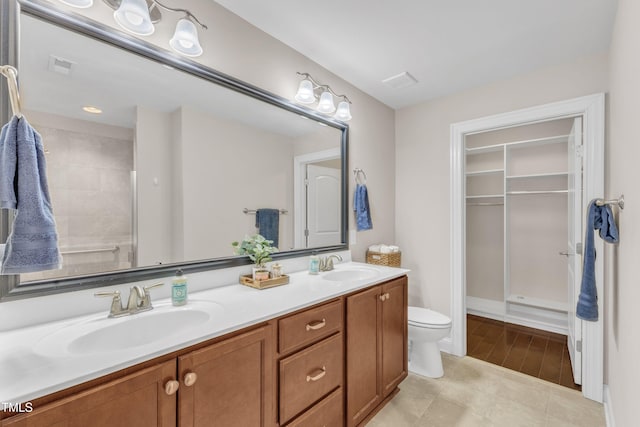 936 Blue Bird Ln, Wake Forest, NC 27587 - full bathroom with double vanity and a shower