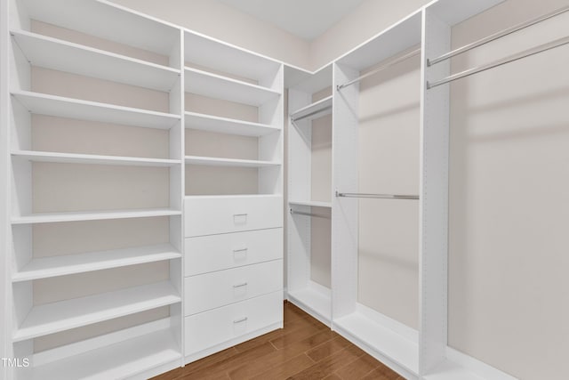 936 Blue Bird Ln, Wake Forest, NC 27587 - spacious closet featuring dark wood finished floors